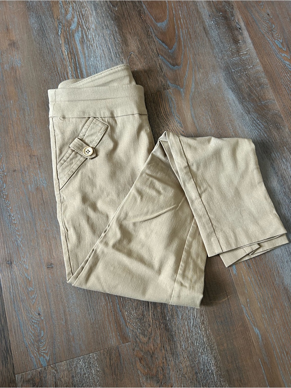 Joe B Tan Chinos with Button Detail